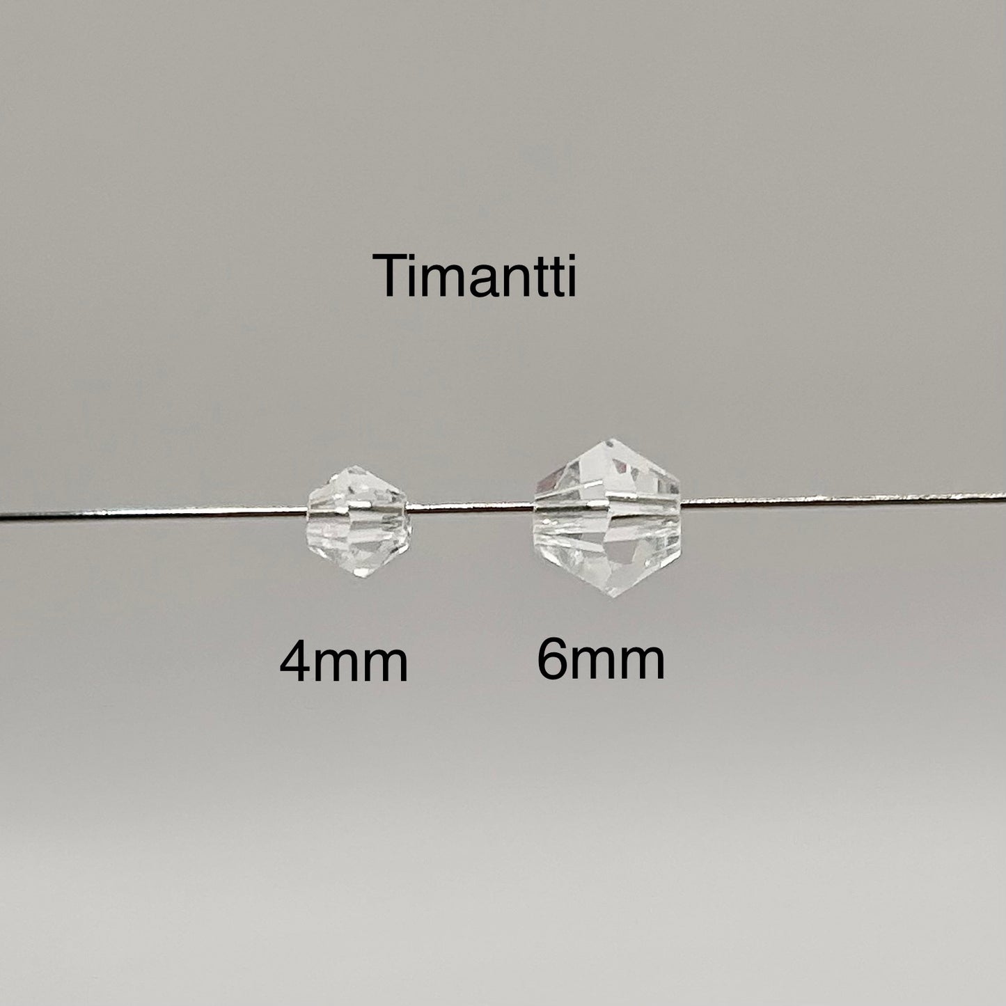 Lasihelmi | Timantti | Hunaja | 4mm | 50kpl