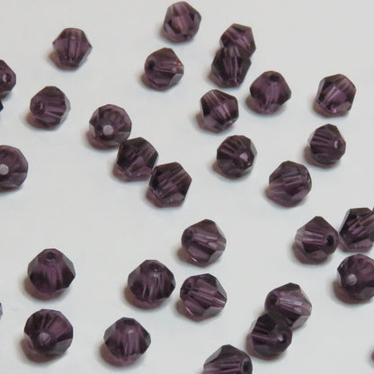 Lasihelmi | Timantti | Violetti | 4mm | 100kpl