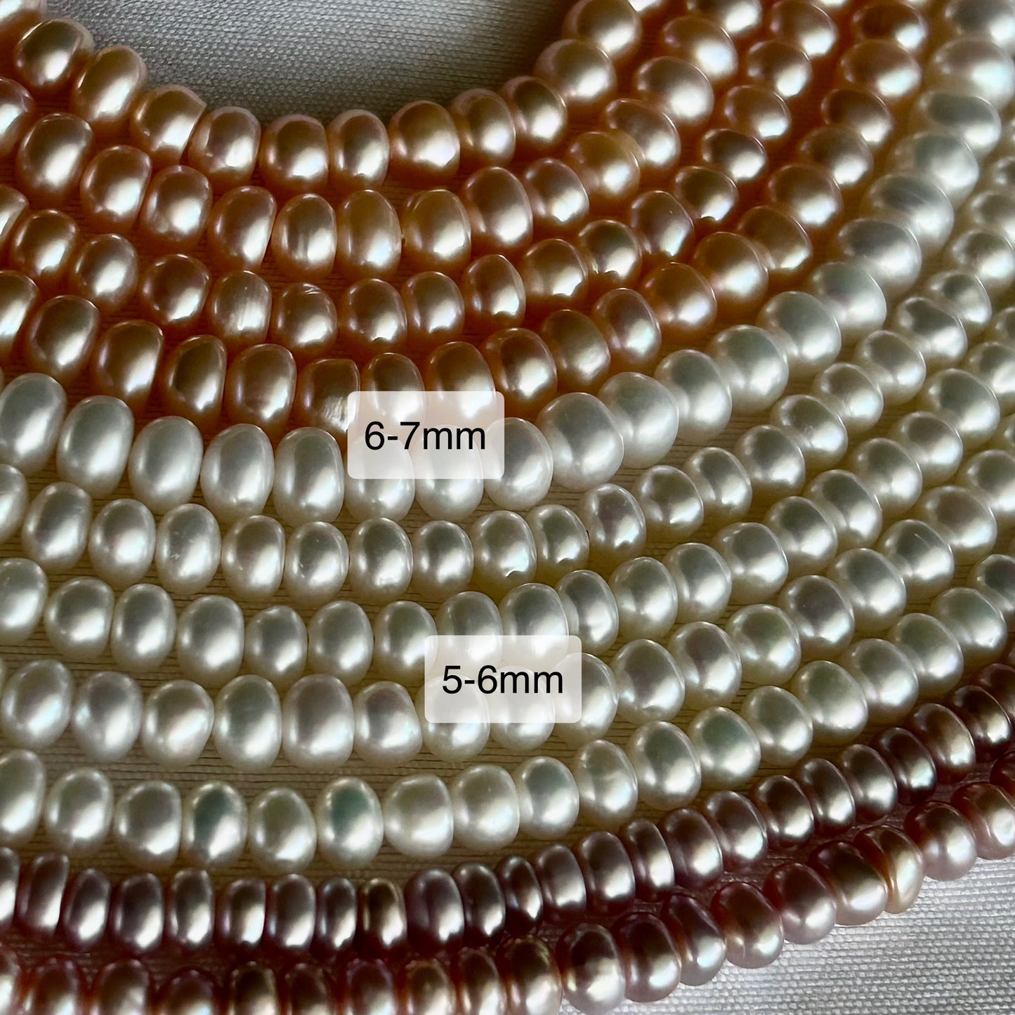 Button | Persikka | 6-7mm | 3A