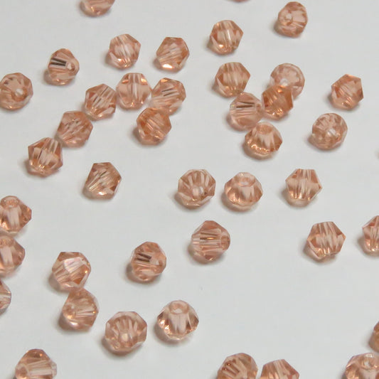 Lasihelmi | Timantti | Aprikoosi | 6mm | 50kpl
