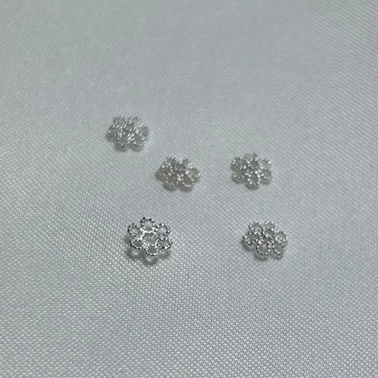 925 SS I Helmihattu, Kukka 5mm I 5kpl