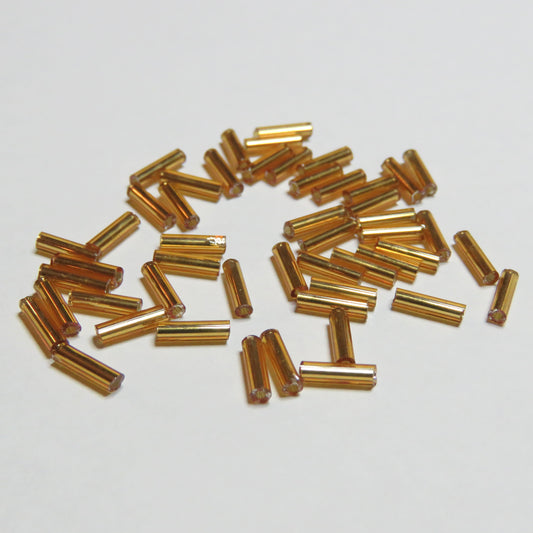 Putkihelmi | Tumma Kulta | 6mm | 50kpl