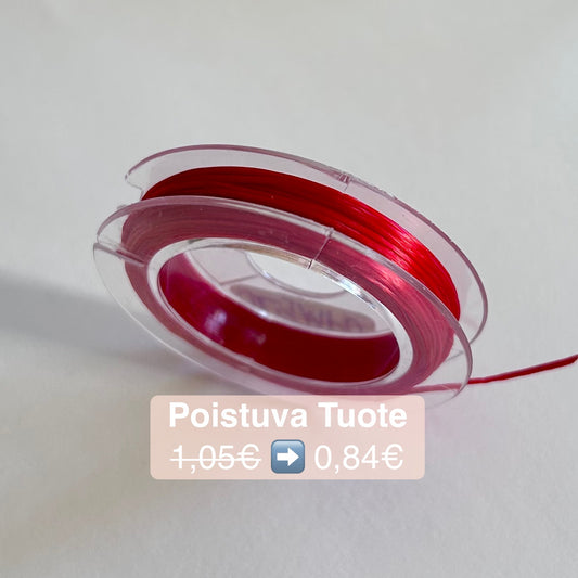 POISTUVA | Joustolanka | Punainen | 9m