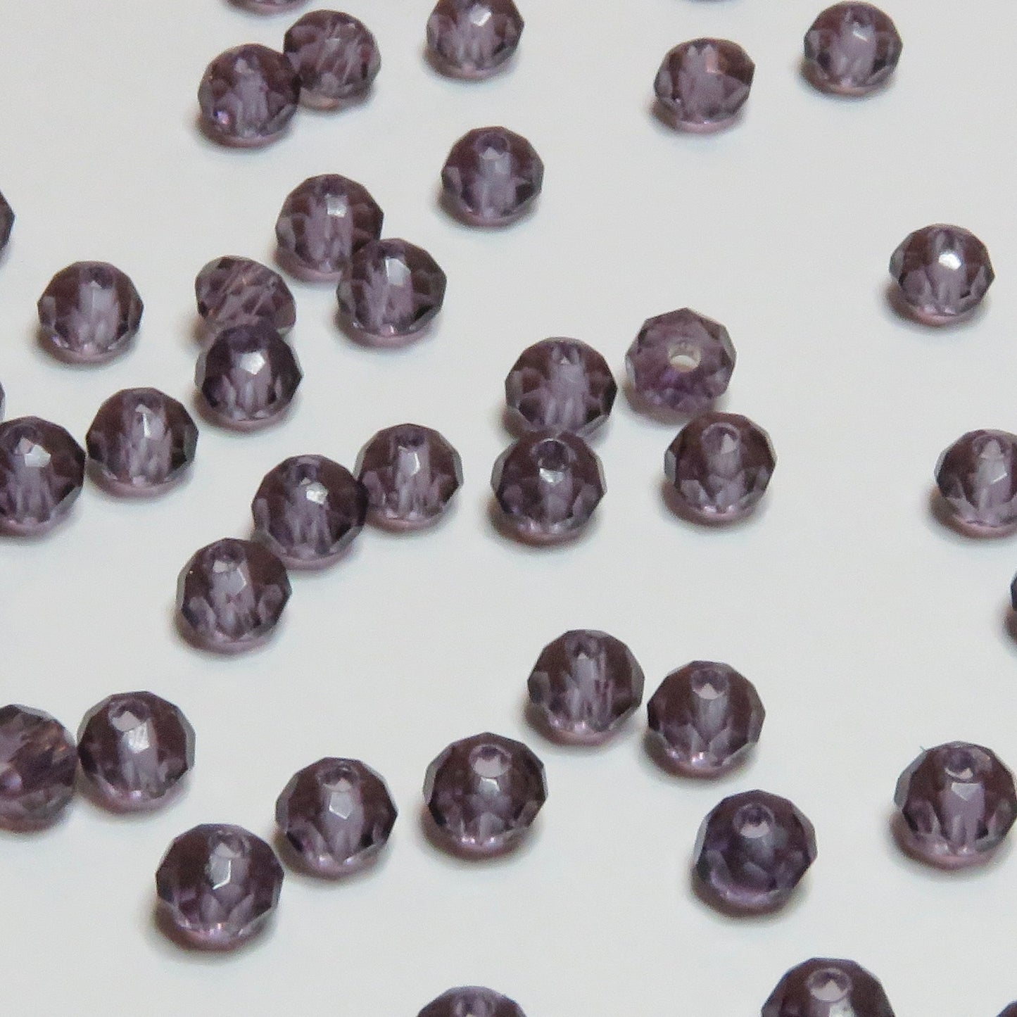 Lasihelmi | Rondelli | Violetti | 6mm | 50kpl