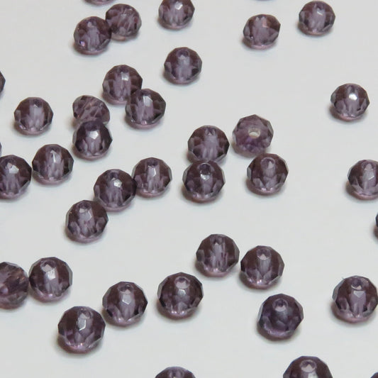 Kristallihelmi | Ovaali | Violetti | 4mm | 50kpl