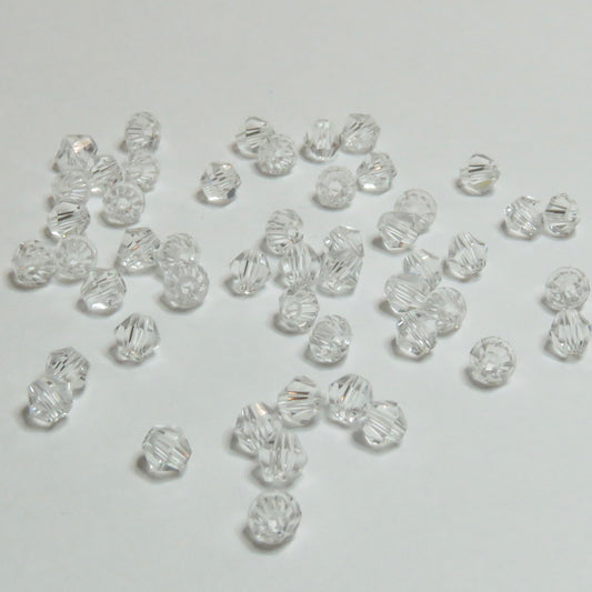 Kristallihelmi | Timantti | Kirkas | 4mm | 50kpl