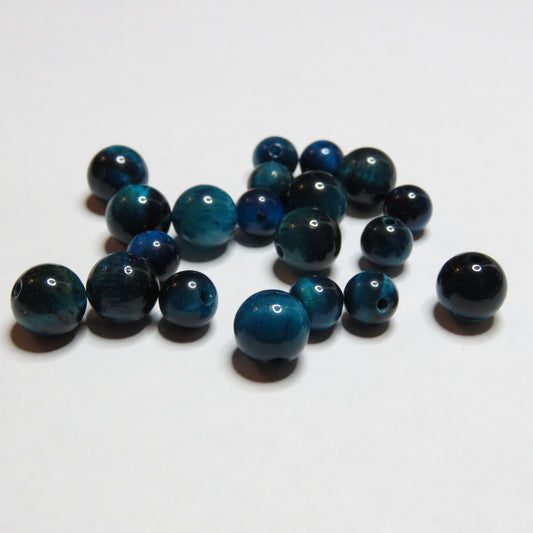 Sininen Tiikerinsilmä | 6mm | 10kpl
