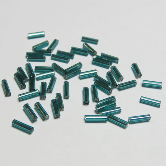 Putkihelmi | Turkoosi | 6mm | 50kpl